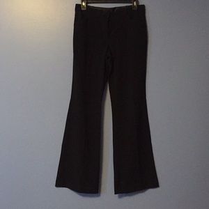 Size 7, Black Flared Bottom Dress Pants